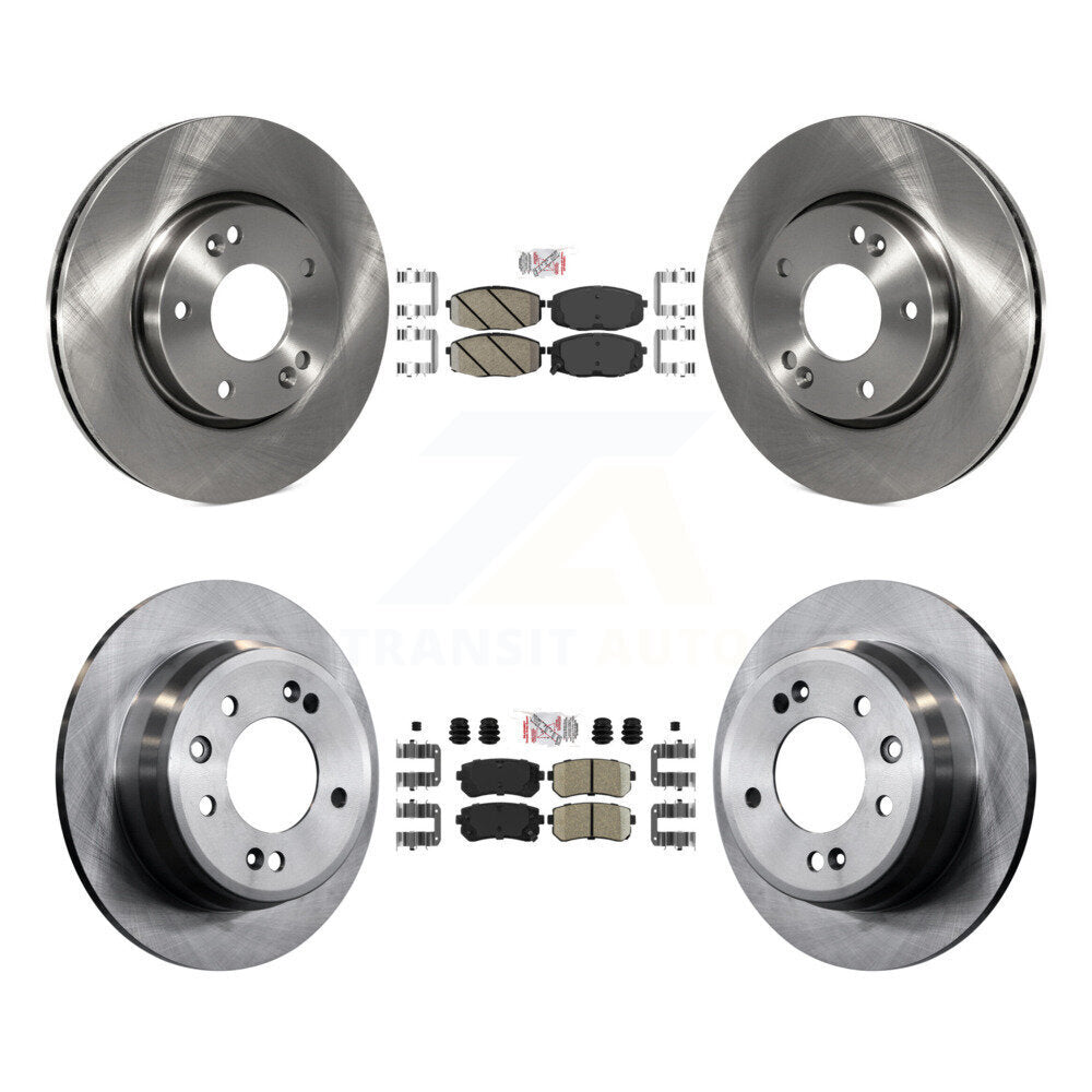 Kit de plaquettes en céramique et de rotors de frein à disque avant et arrière, pour Hyundai Elantra K8A-10269