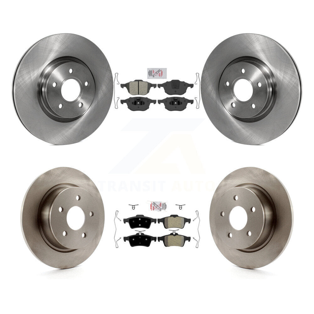 Kit de plaquettes semi-métalliques avant et arrière et disques de frein pour Ford Transit Connect