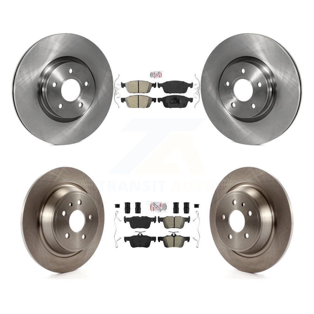 Kit de Rotor de frein à plaquettes semi-métalliques avant et arrière en céramique, pour Ford Escape Lincoln MK