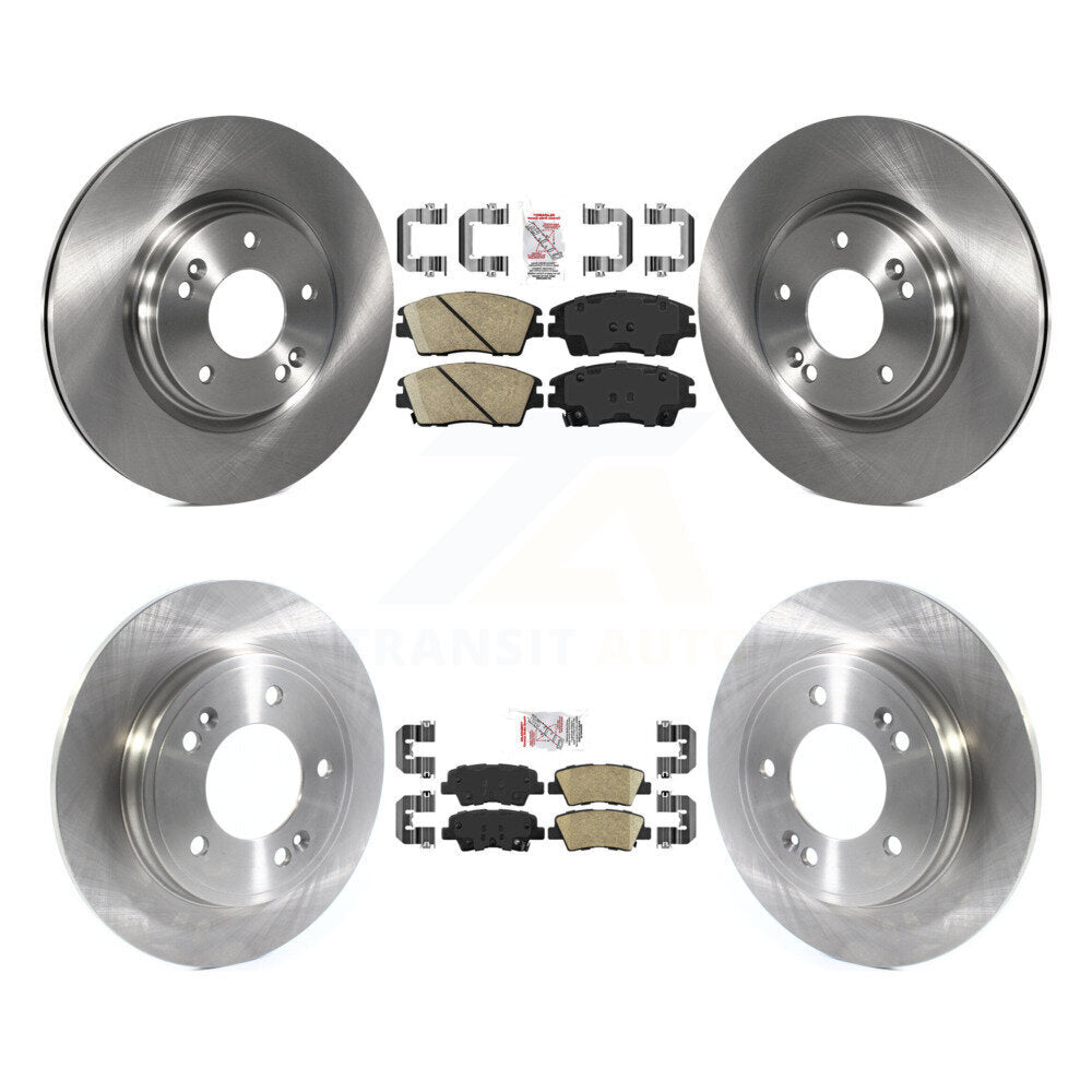 Kit de plaquettes en céramique et de rotor de frein à disque avant et arrière, pour Hyundai Elantra 2017 2020 1.6