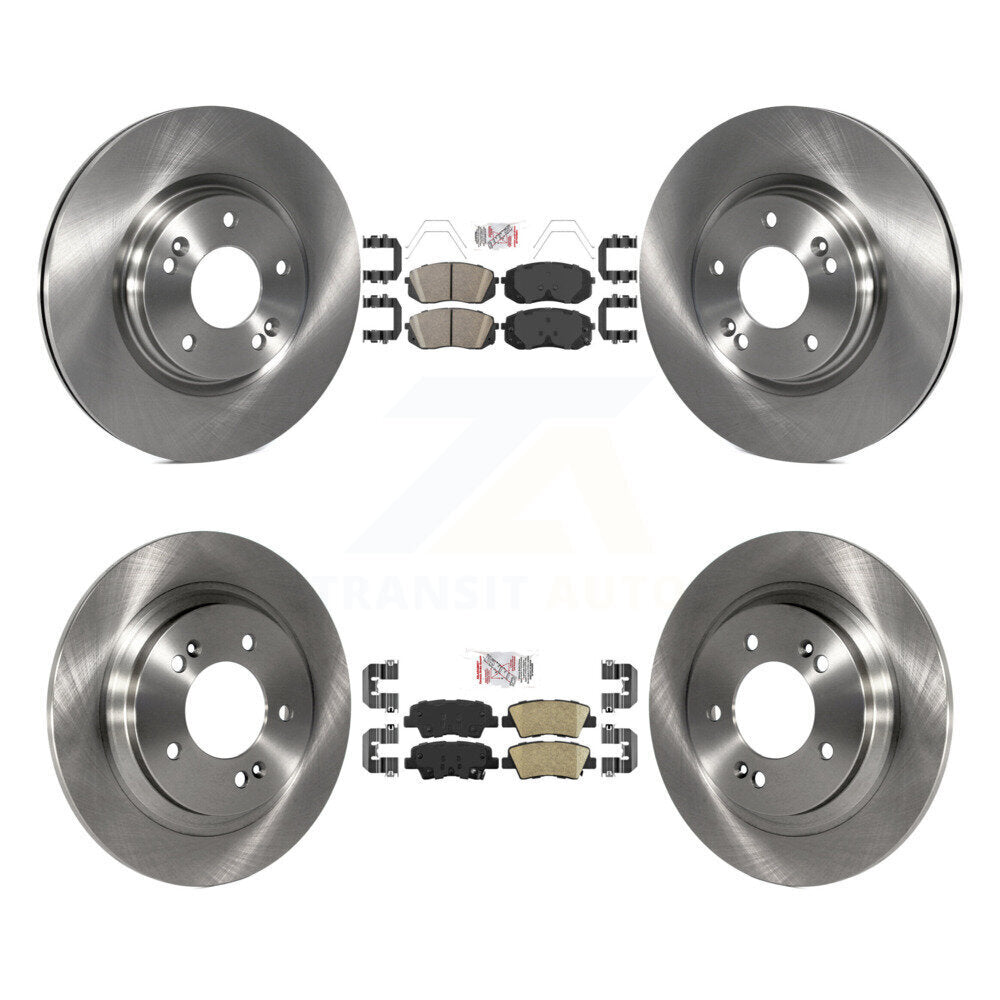 Kit de plaquettes de frein en céramique et disques de frein avant et arrière, pour Hyundai Elantra GT Kia Forte