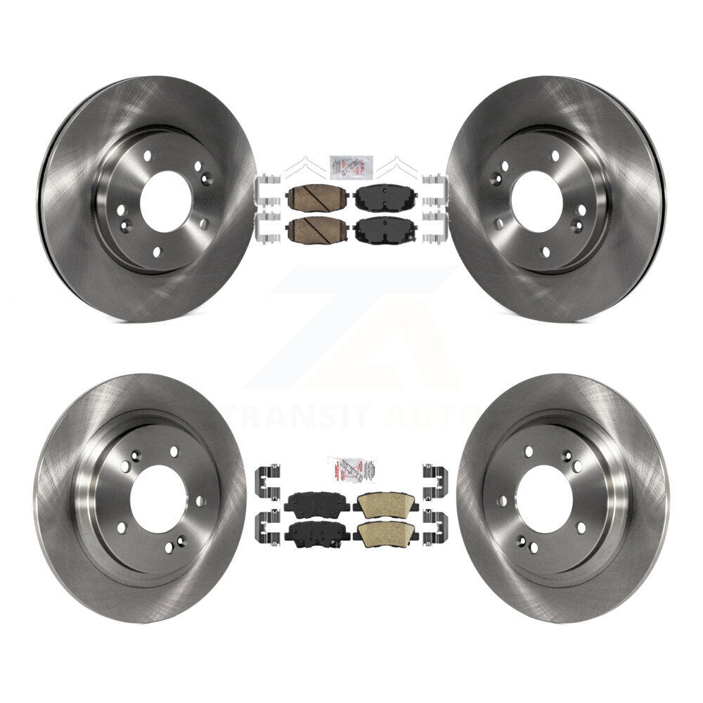 Kit de rotors de frein à disque et plaquettes en céramique avant et arrière, pour Kia Forte5 Hyundai Elantra G