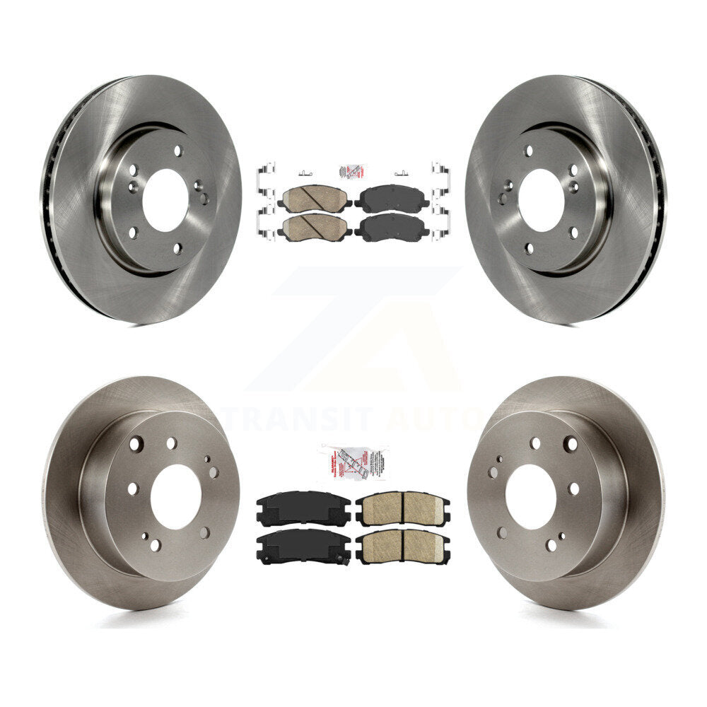 Kit de plaquettes en céramique et de rotors de frein à disque avant et arrière, pour Mitsubishi Galant