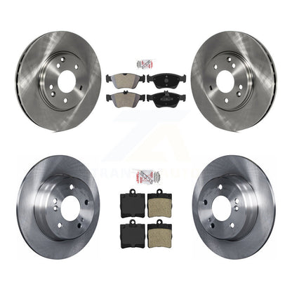 Kit de rotors de frein à disque à plaquettes semi-métalliques avant et arrière pour Mercedes-Benz SLK32 2001