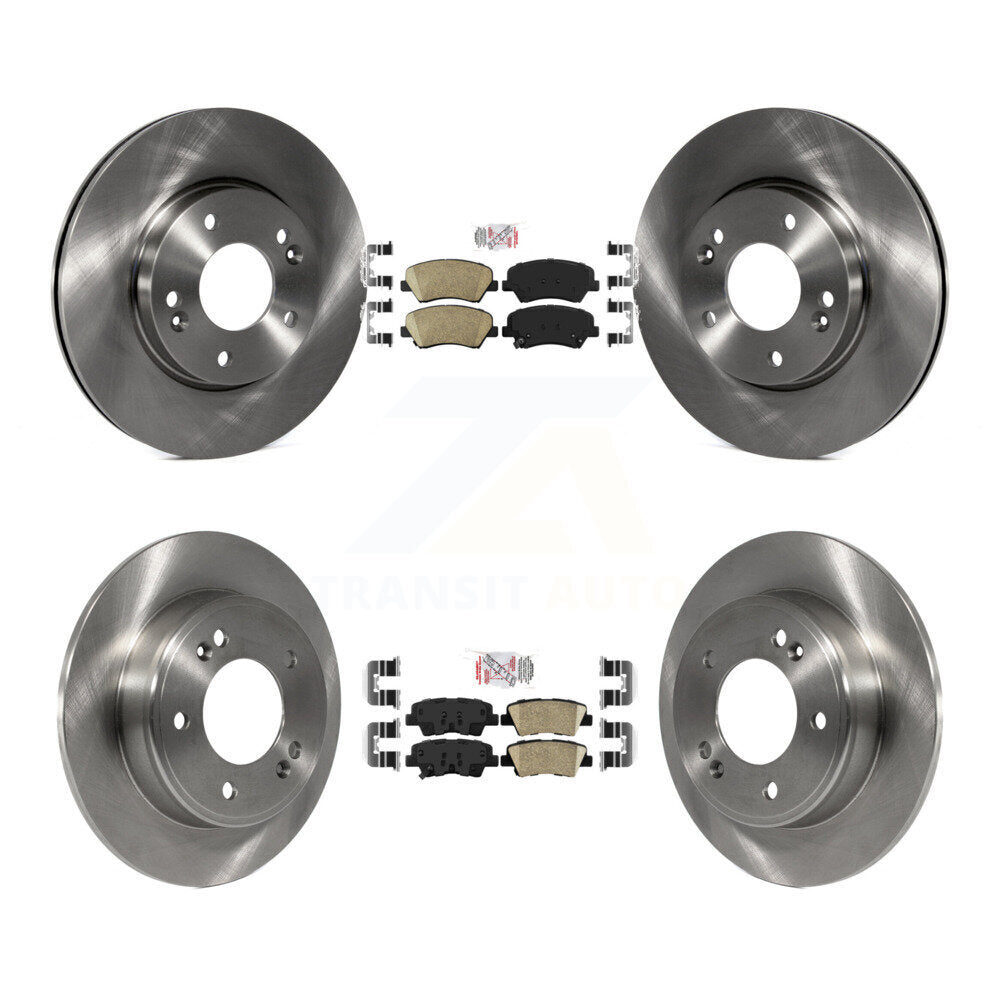 Kit de Rotor de frein à plaquettes en céramique avant et arrière, pour Hyundai Elantra GT Kia Forte Veloste