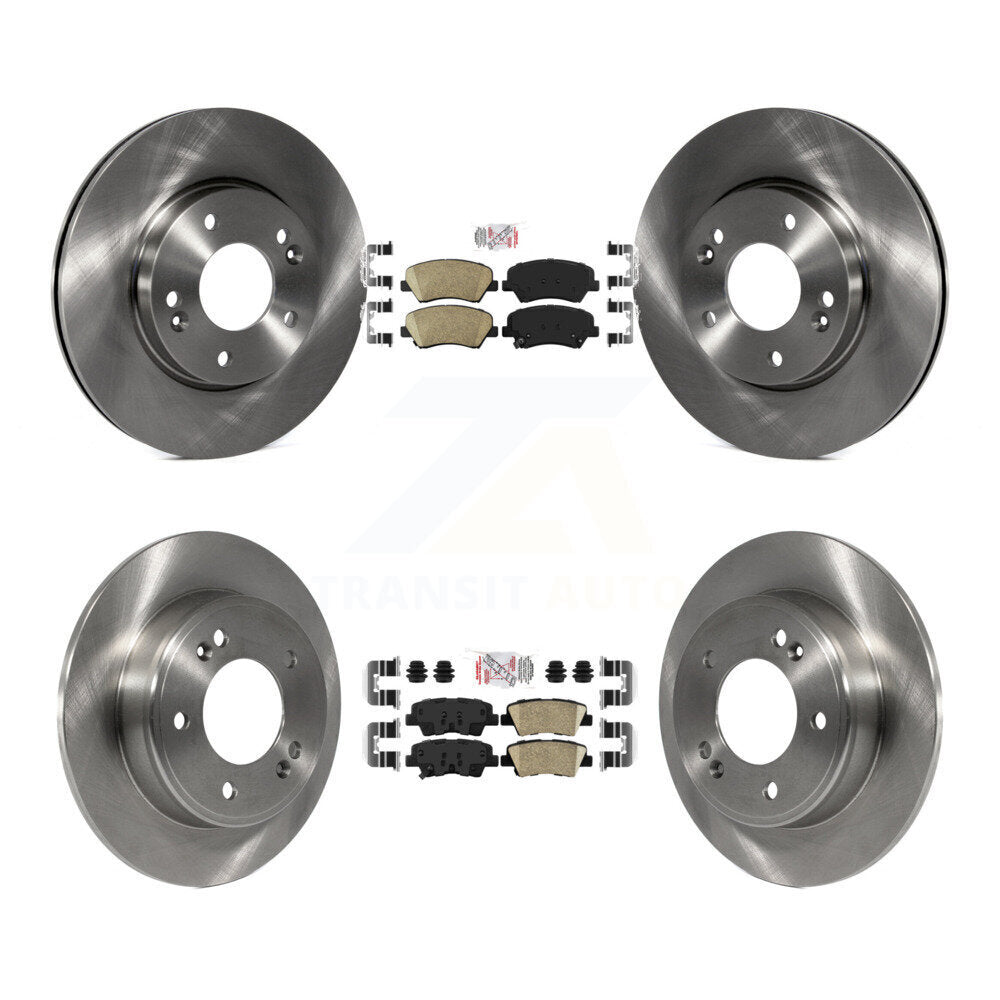 Kit de Rotor de frein à plaquettes en céramique avant et arrière, pour Hyundai Elantra GT Kia Forte Veloste