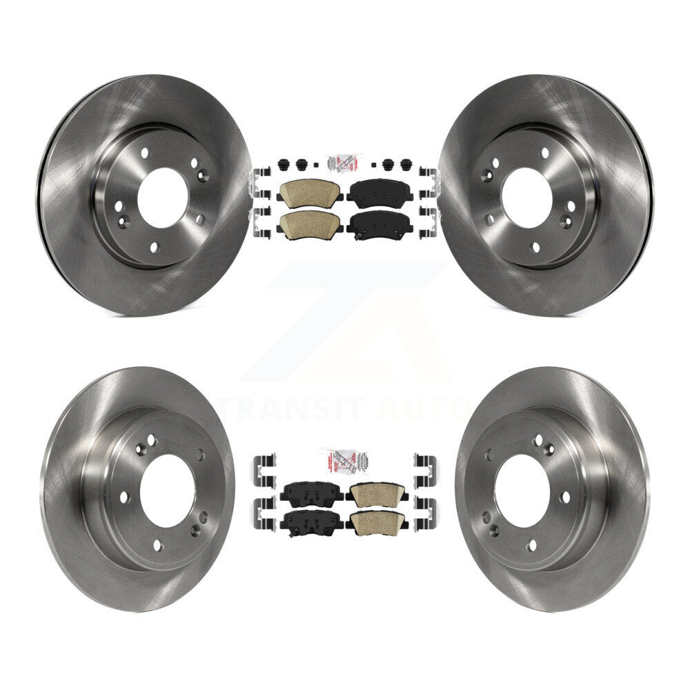 Kit de Rotor de frein à plaquettes en céramique avant et arrière, pour Hyundai Elantra GT Kia Forte Veloste