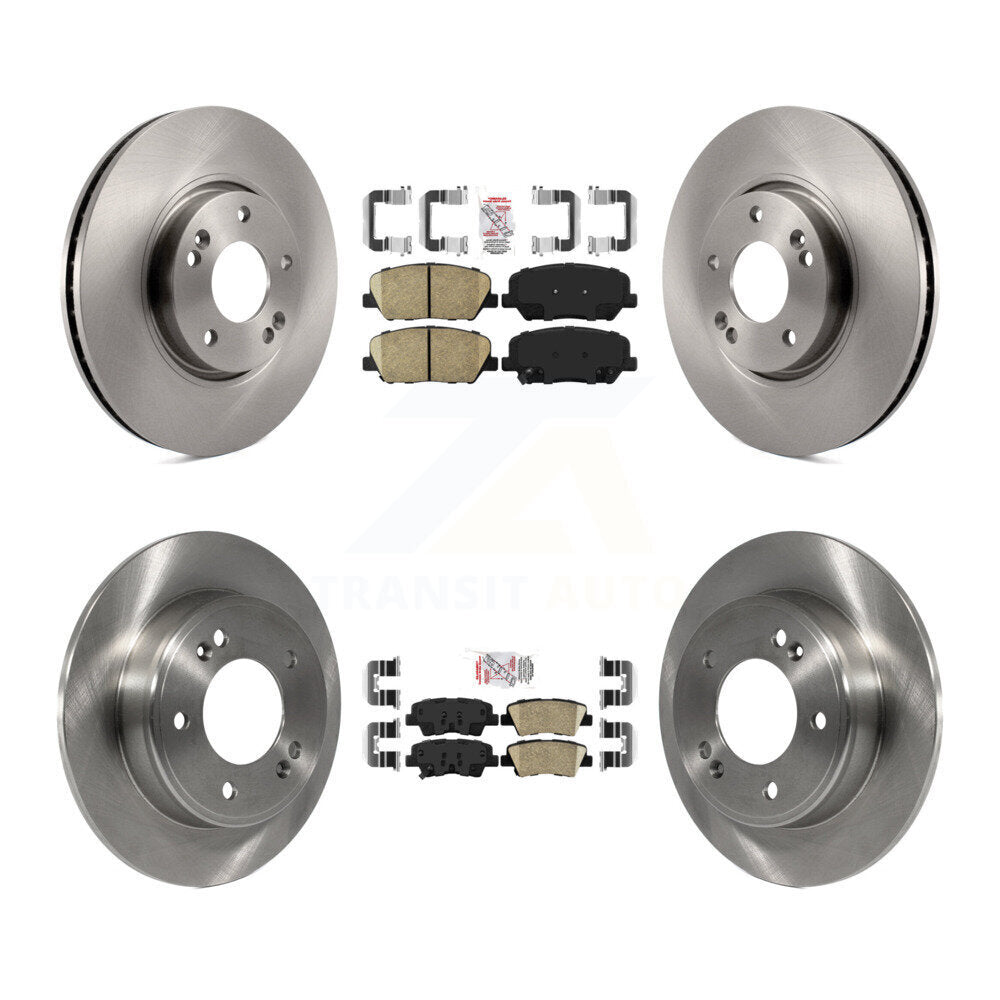 Kit de plaquettes en céramique et Rotor de frein avant et arrière, pour Hyundai Veloster Turbocharge 13-15