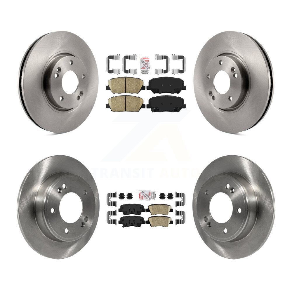 Kit de plaquettes en céramique et Rotor de frein avant et arrière, pour Hyundai Veloster Turbocharge 13-15