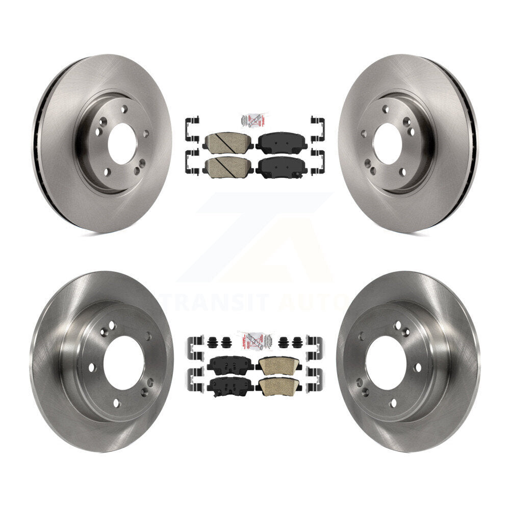 Kit de plaquettes en céramique et de rotors de frein à disque avant et arrière, pour Kia Forte Forte5 koup