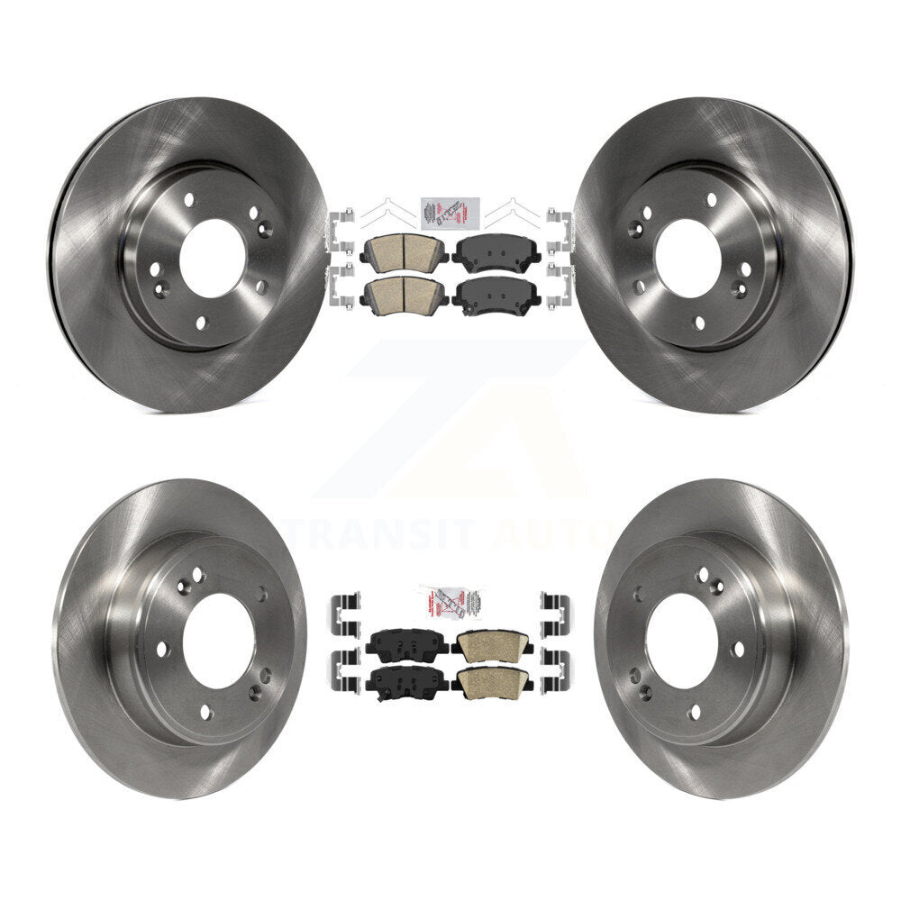 Kit de plaquettes en céramique et Rotor de frein avant et arrière, pour Kia Forte Hyundai Elantra GT Forte