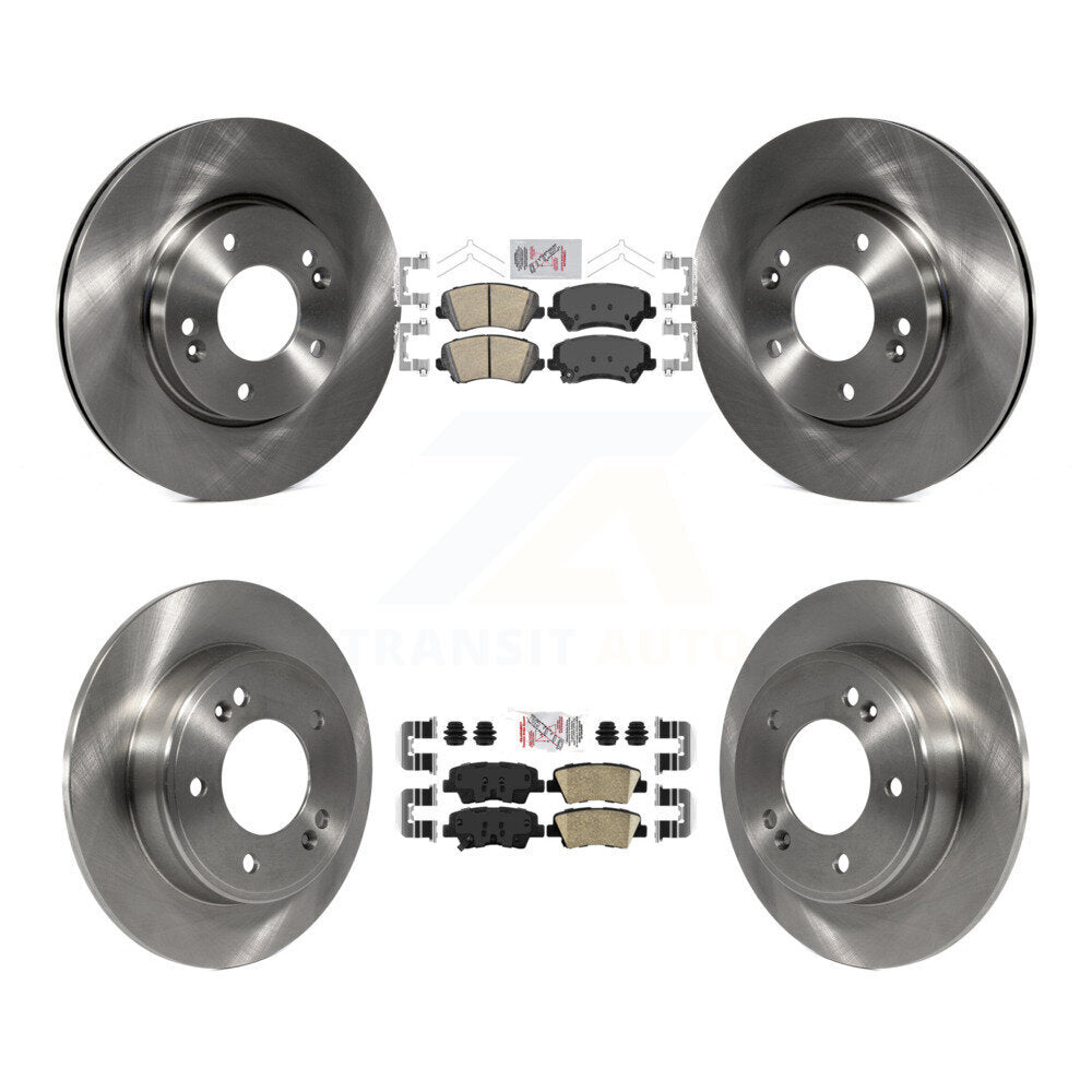 Kit de plaquettes en céramique et Rotor de frein avant et arrière, pour Kia Forte Hyundai Elantra GT Forte