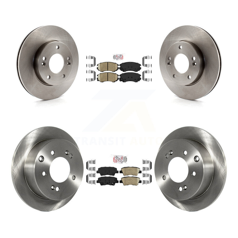 Kit de plaquettes en céramique et de rotors de frein à disque avant et arrière, pour Kia Soul 2010 – 2011, 1,6 l