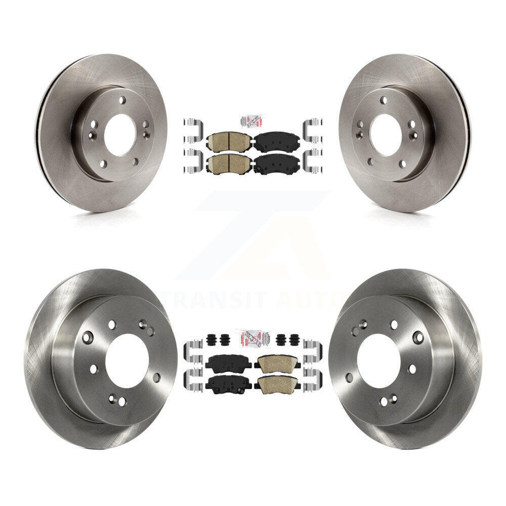Kit de plaquettes en céramique et de rotors de frein à disque avant et arrière, pour Kia Soul 2010 – 2011, 1,6 l