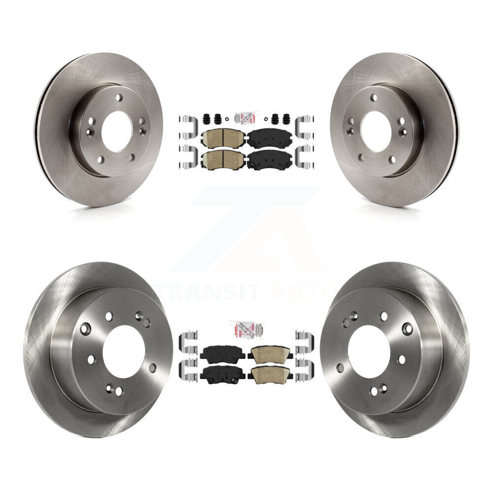 Kit de plaquettes en céramique et de rotors de frein à disque avant et arrière, pour Kia Soul 2010 – 2011, 1,6 l