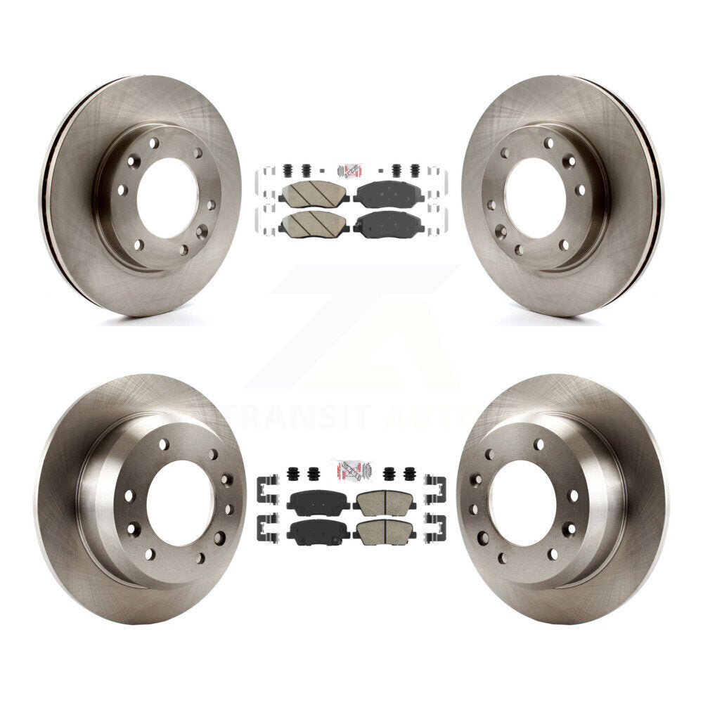 Kit de plaquettes en céramique et Rotor de frein à disque avant et arrière, pour Kia Sedona Hyundai Entourag
