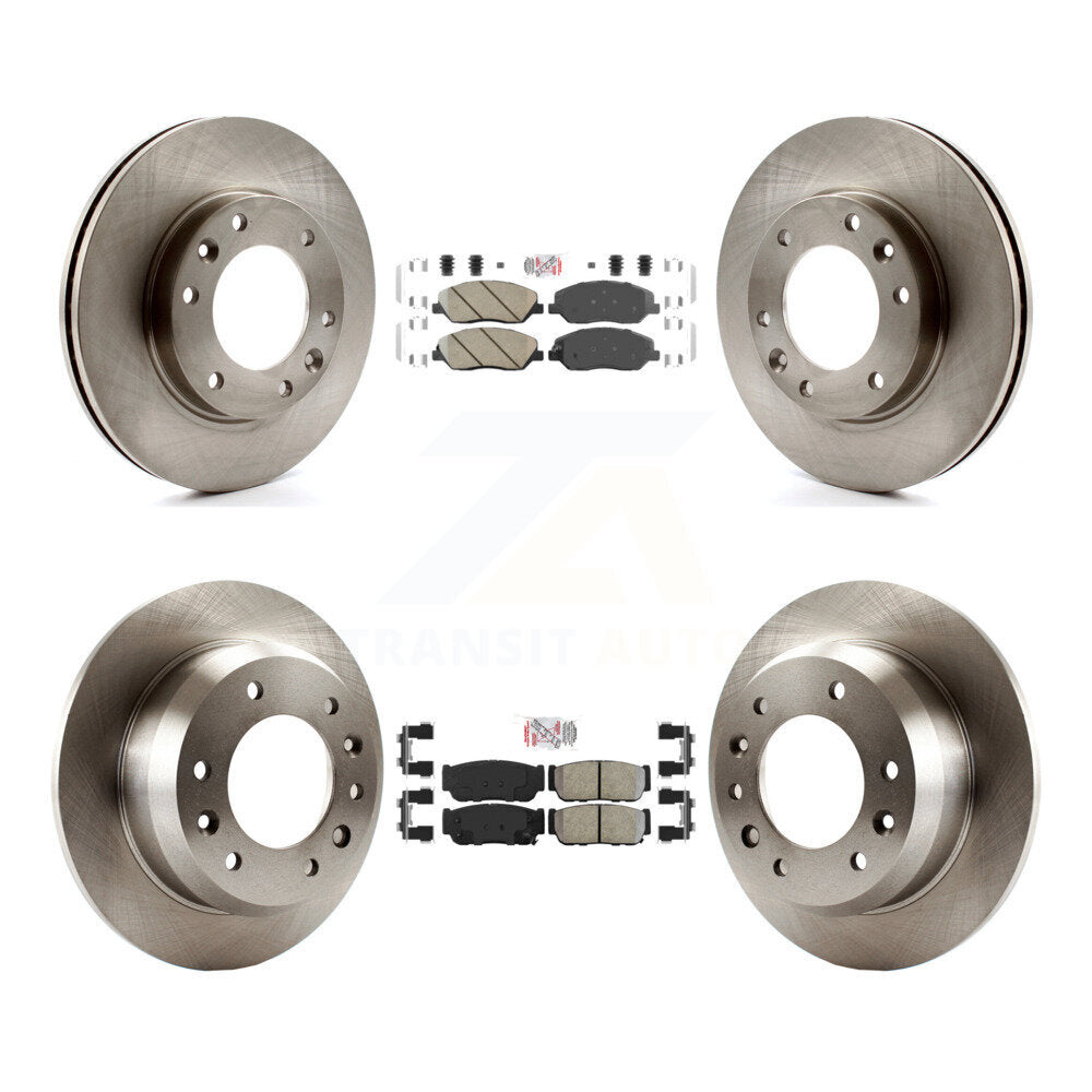 Kit de plaquettes et Rotor de frein semi-métalliques avant et arrière en céramique, pour Hyundai Entourage Ki
