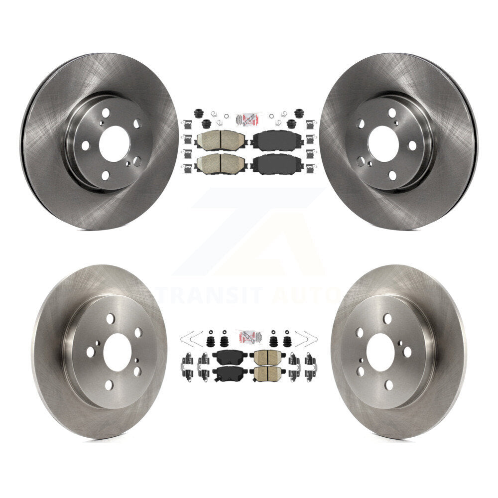 Kit de plaquettes en céramique et de rotors de frein avant et arrière, pour Toyota Corolla Matrix Pontiac Vib
