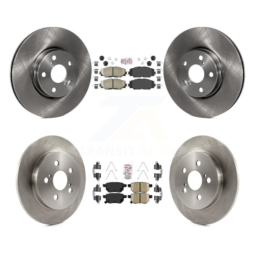 Kit de plaquettes en céramique et de rotors de frein avant et arrière, pour Toyota Corolla Matrix Pontiac Vib