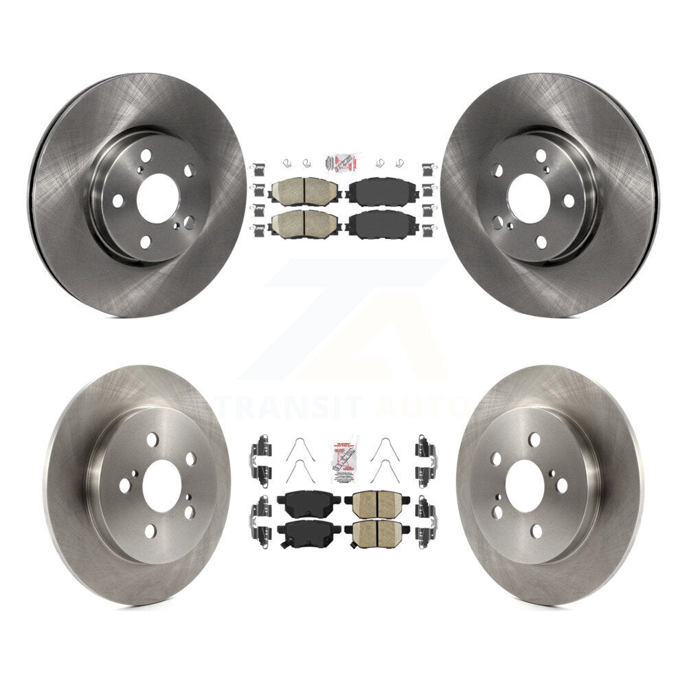 Kit de plaquettes en céramique et de rotors de frein avant et arrière, pour Toyota Corolla Matrix Pontiac Vib