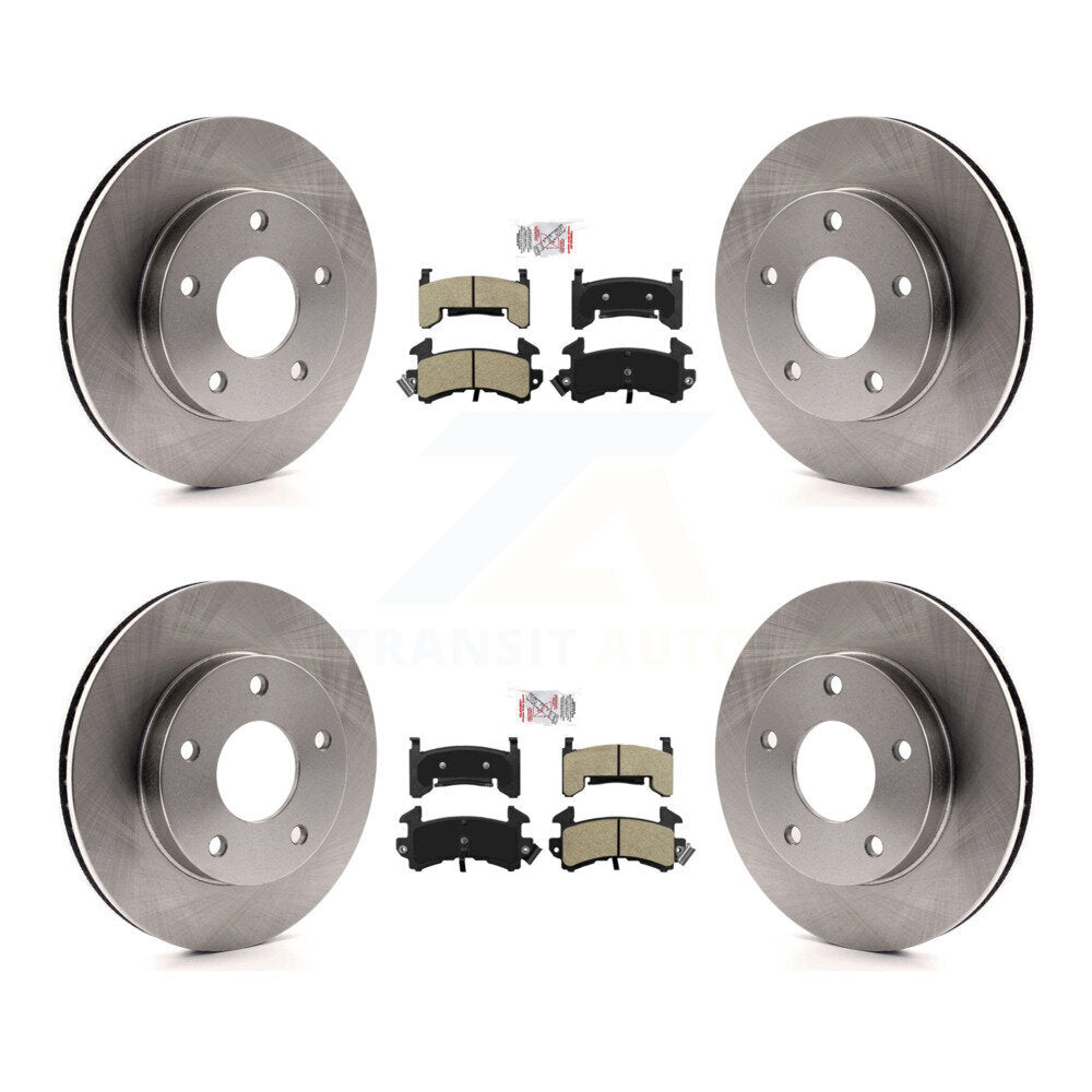 Kit de Rotor de frein à plaquettes semi-métalliques avant et arrière, pour Cadillac Eldorado Buick Rivier