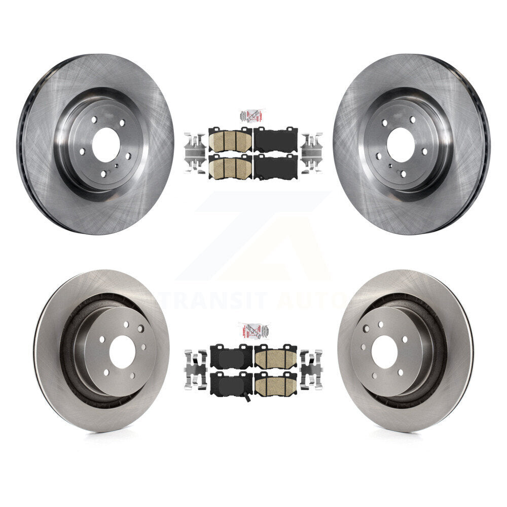 Kit de rotor de frein à plaquettes en céramique avant et arrière pour INFINITI G37 09-13 avec frein Brembo