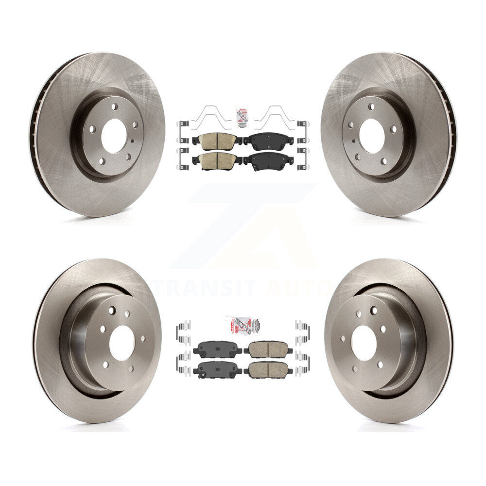 Kit de plaquettes en céramique et de rotors de frein à disque avant et arrière, pour INFINITI G37 G35 Q60