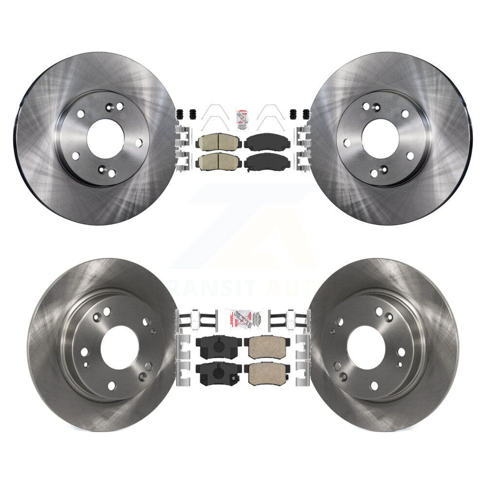 Kit de plaquettes en céramique et de rotors de frein à disque avant et arrière, pour Acura CSX K8A-103033