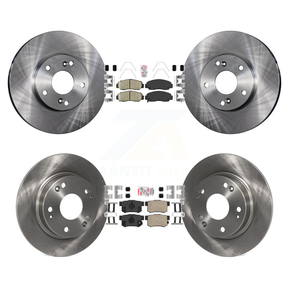 Kit de plaquettes en céramique et de rotors de frein à disque avant et arrière, pour Acura CSX K8A-103034