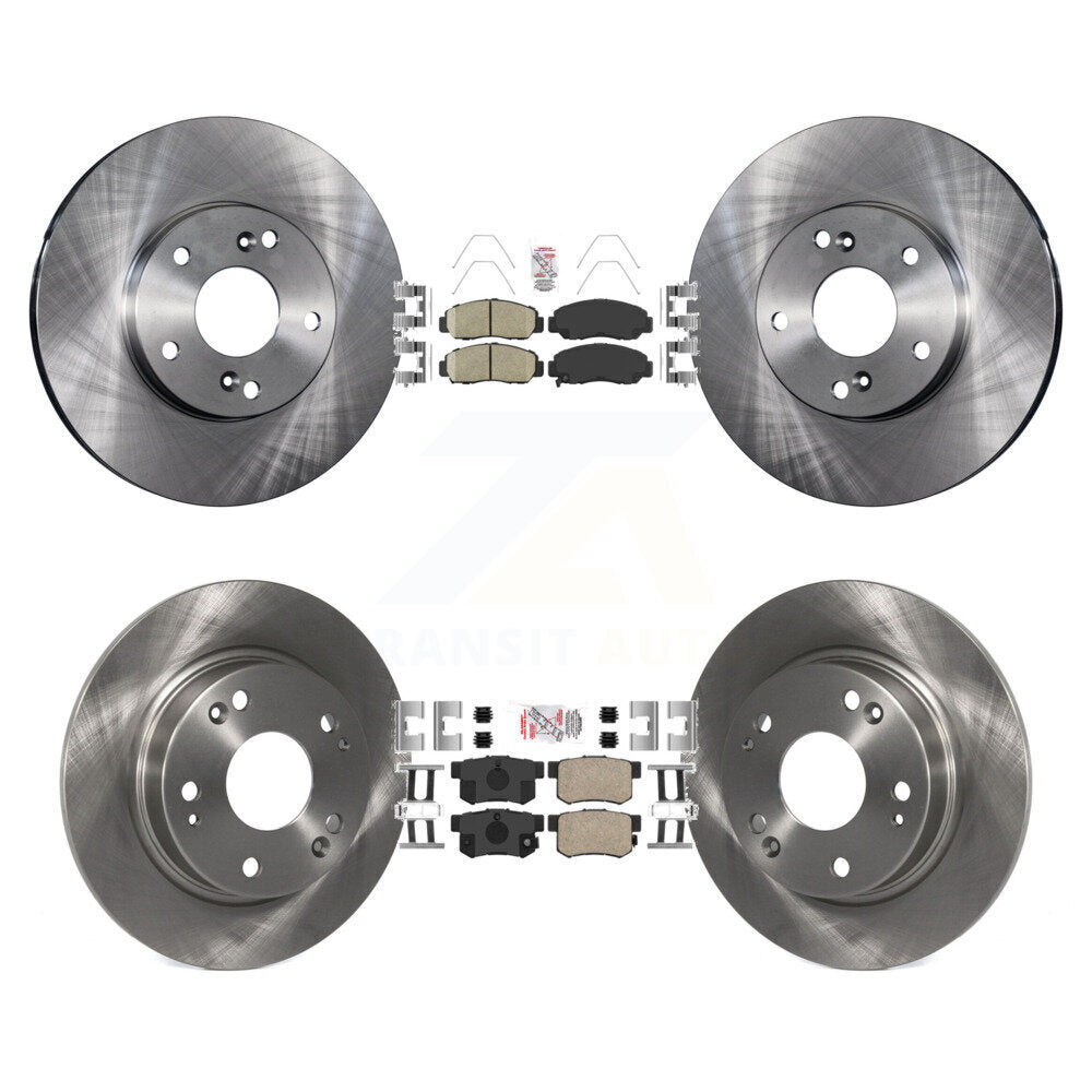 Kit de plaquettes en céramique et de rotors de frein à disque avant et arrière, pour Acura CSX K8A-103036