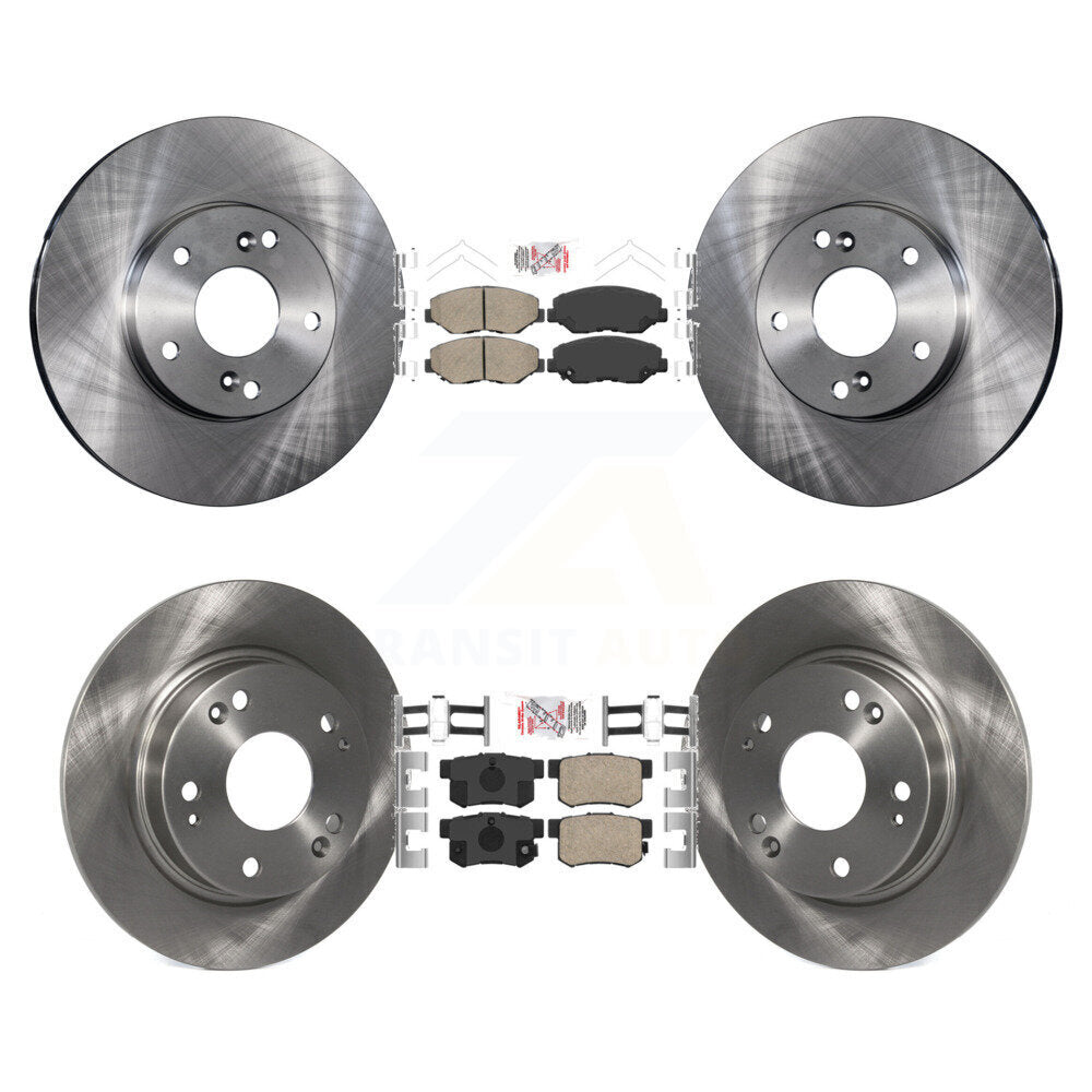 Kit de plaquettes en céramique et de rotors de frein à disque avant et arrière, pour Acura ILX 2.0L 2014 – 2015