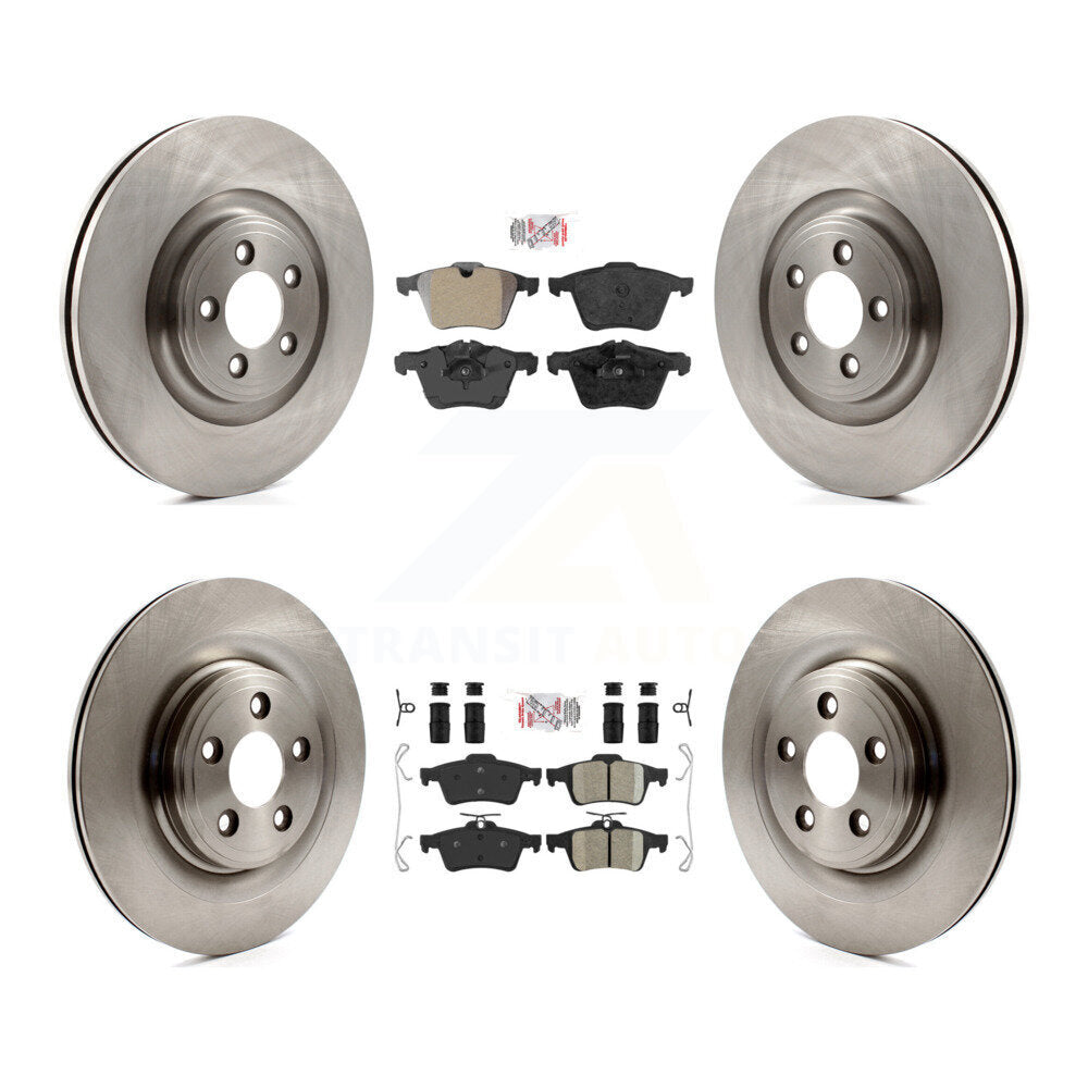 Kit de plaquettes en céramique et Rotor de frein, semi-métalliques, avant et arrière, pour Jaguar XF XJ XKR X