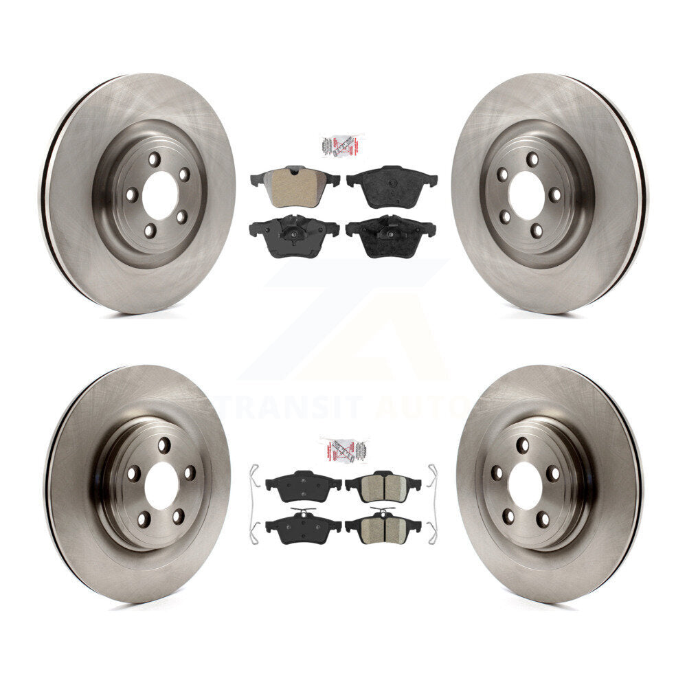 Kit de plaquettes en céramique et Rotor de frein, semi-métalliques, avant et arrière, pour Jaguar XF XJ XKR X
