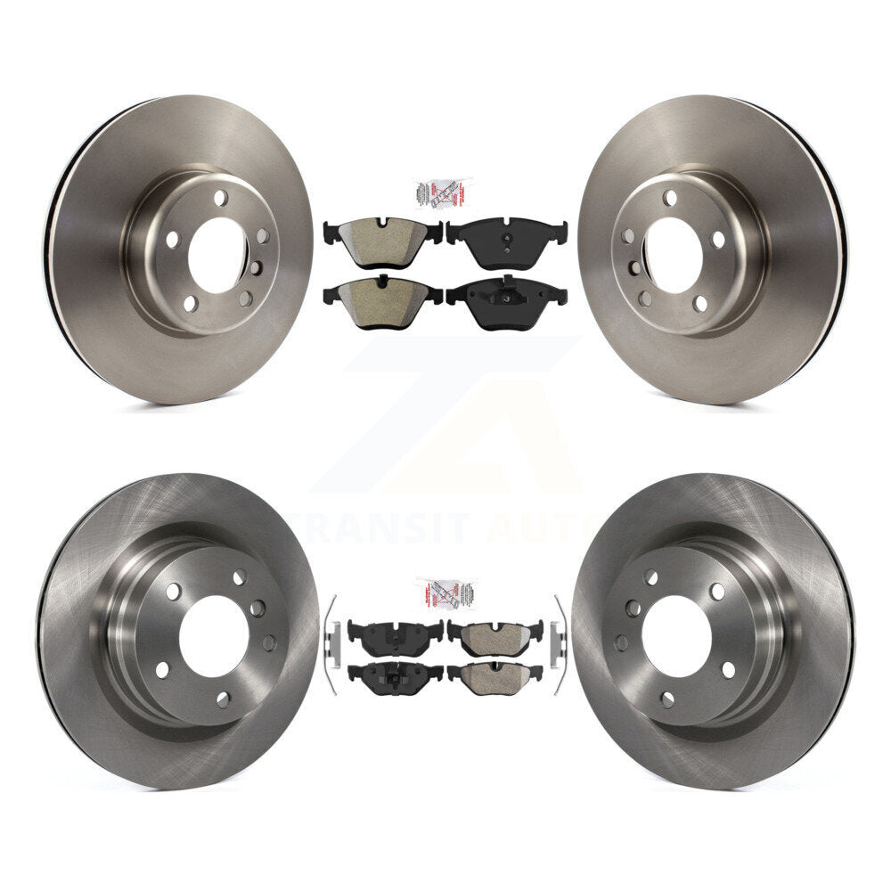 Kit de plaquettes semi-métalliques avant et arrière et rotor de frein pour BMW 328i Coupé 2013 avec 3.0