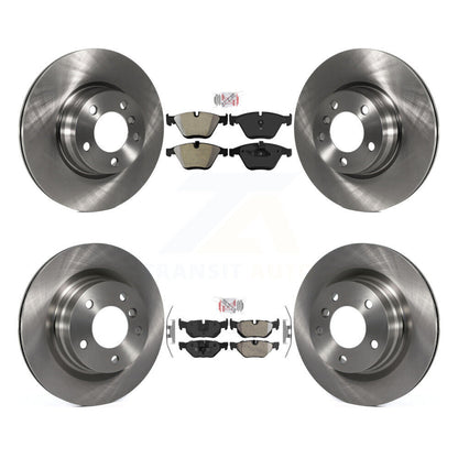 Kit de rotors de frein à plaquettes semi-métalliques avant et arrière pour BMW 328i Coupé 12-13 avec 3.0