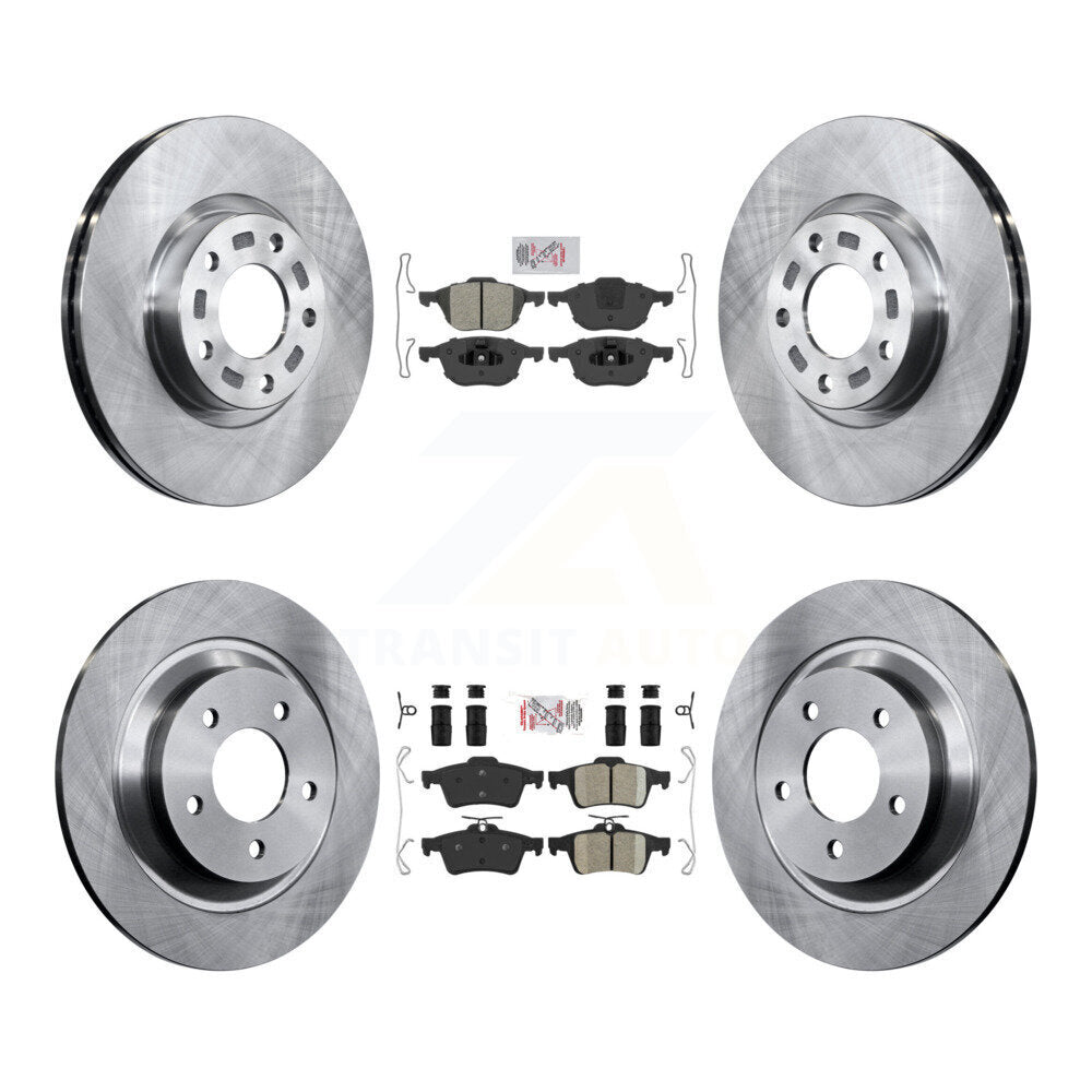 Kit de plaquettes en céramique et de rotors de frein à disque, semi-métalliques avant et arrière, pour Mazda 5