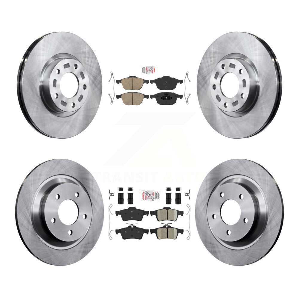 Kit de plaquettes en céramique et de rotors de frein à disque avant et arrière, pour Mazda 5 K8A-103089