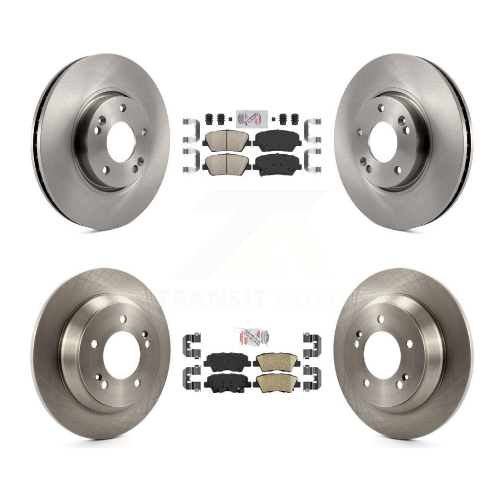 Kit de plaquettes en céramique et de rotors de frein à disque avant et arrière, pour Kia Rondo K8A-103120