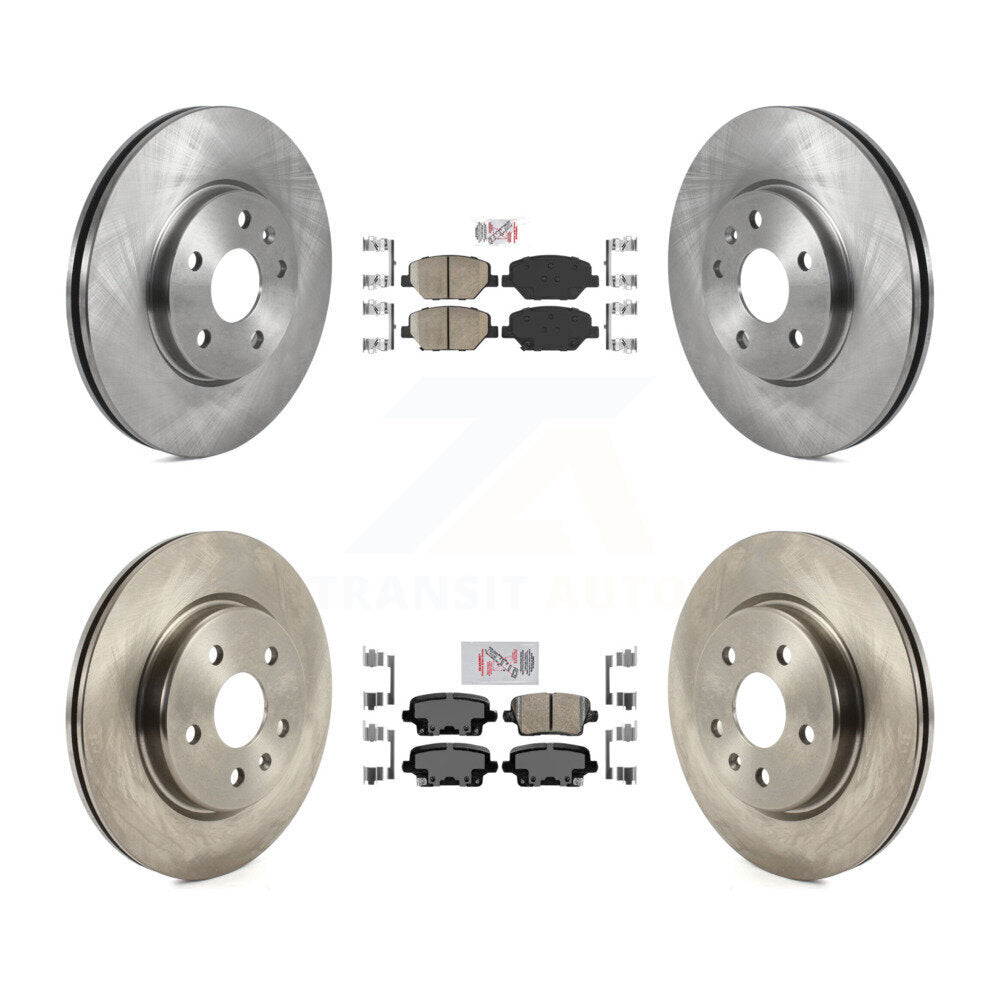 Kit de plaquettes en céramique et de rotors de frein à disque avant et arrière, pour Cadillac XT4 2019
