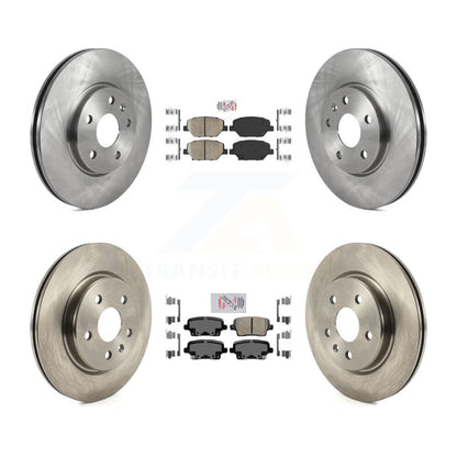 Kit de plaquettes en céramique et de rotors de frein à disque avant et arrière, pour Cadillac XT4 2019