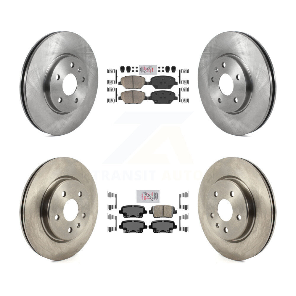 Kit de plaquettes en céramique et de rotors de frein à disque avant et arrière, pour Cadillac XT4 2019