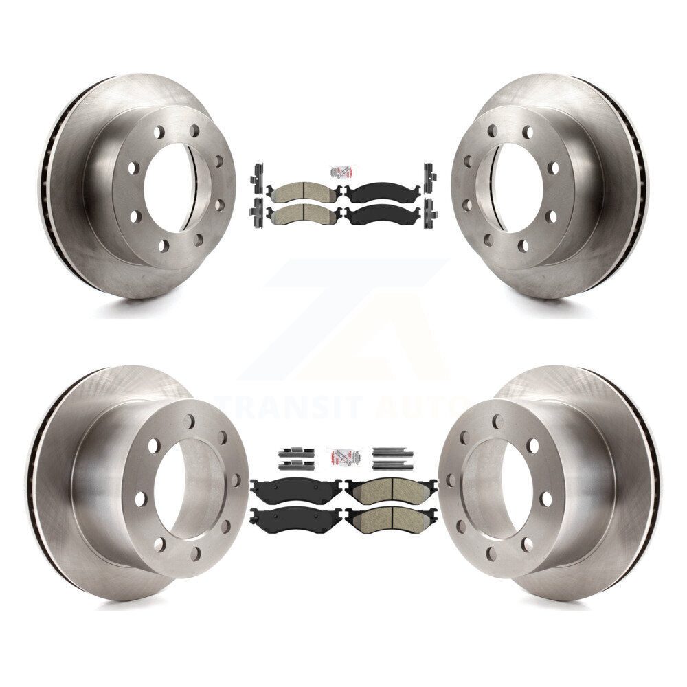 Kit de plaquettes semi-métalliques avant et arrière et Rotor de frein, pour Dodge Ram 2001 2002 2500 350