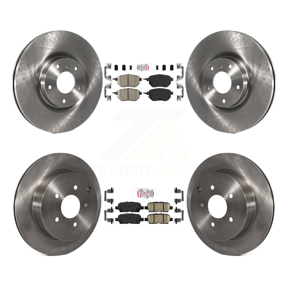 Kit de plaquettes en céramique et de rotors de frein à disque avant et arrière, pour Nissan Murano K8A-103216
