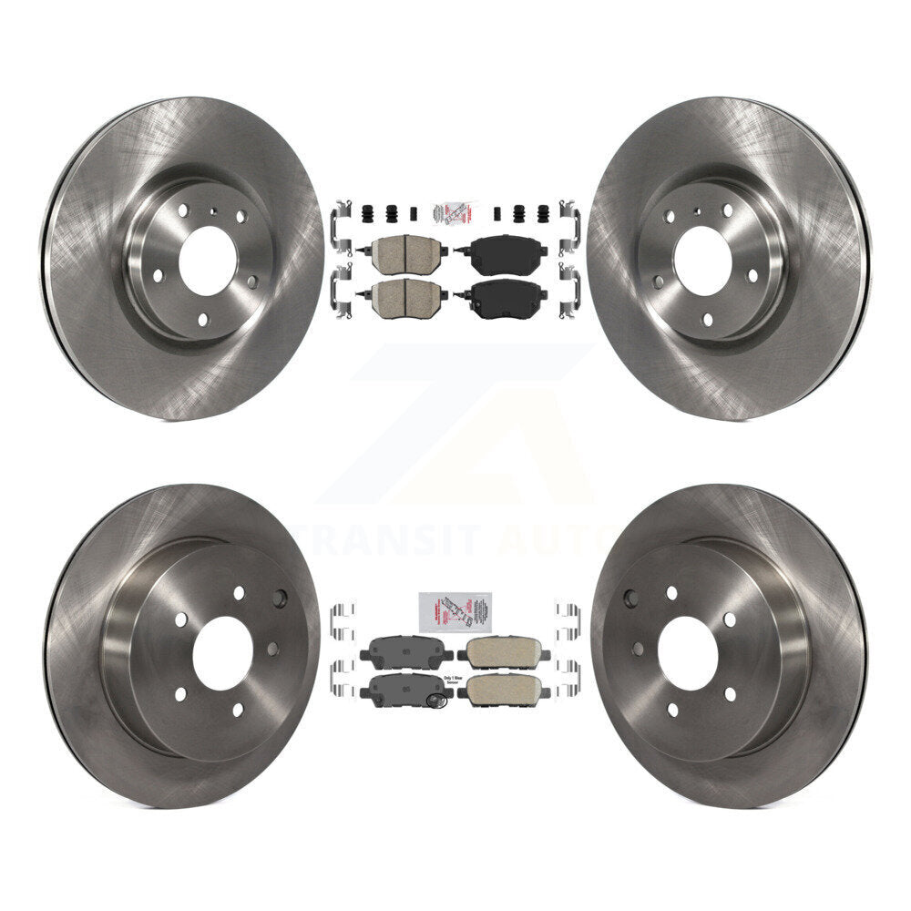 Kit de plaquettes en céramique et de rotors de frein à disque avant et arrière, pour Nissan Murano K8A-103229