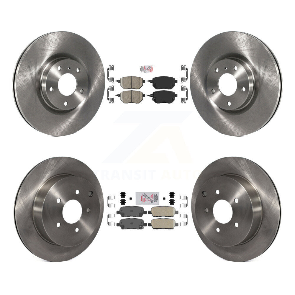Kit de plaquettes en céramique et de rotors de frein à disque avant et arrière, pour Nissan Murano K8A-103232
