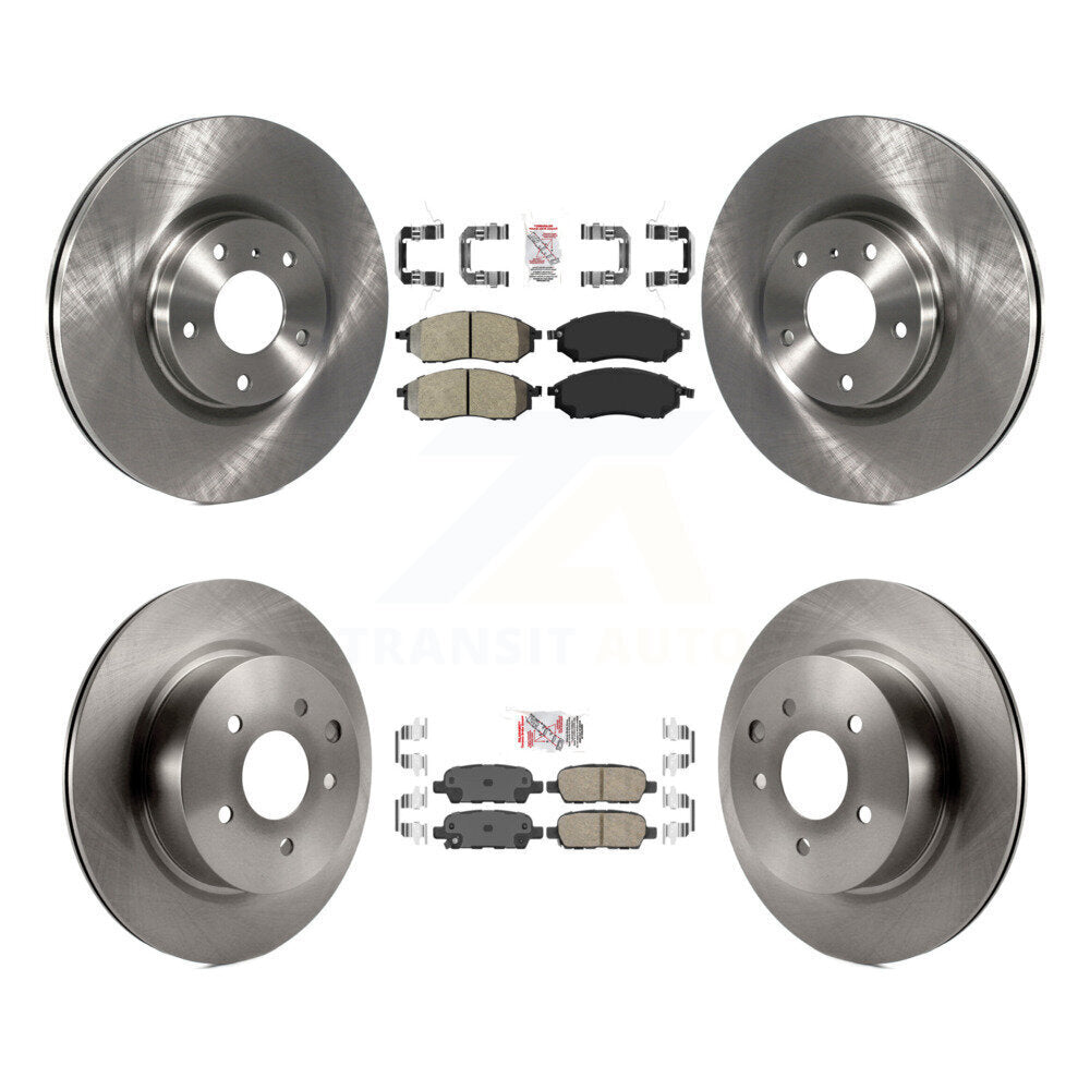 Kit de plaquettes en céramique et Rotor de frein, semi-métalliques, avant et arrière, pour INFINITI EX35 M35 M4