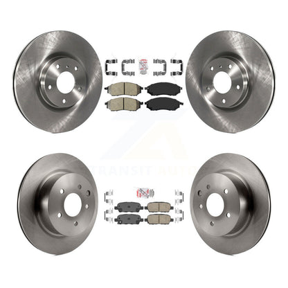 Kit de plaquettes en céramique et Rotor de frein, semi-métalliques, avant et arrière, pour INFINITI EX35 M35 M4