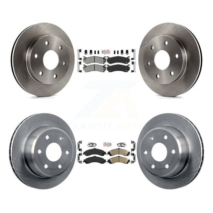 Kit de Rotor de frein à plaquettes en céramique, semi-métallique, avant et arrière, pour Chevrolet GMC Silverad
