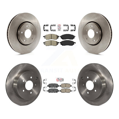 Kit de rotor de frein à plaquettes en céramique avant et arrière semi-métallique pour INFINITI FX3 2009 – 2012