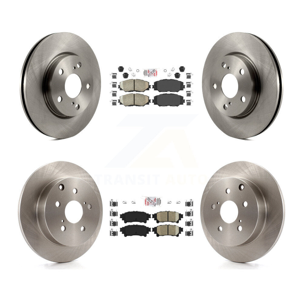 Kit de plaquettes en céramique et de rotors de frein à disque avant et arrière, pour Toyota Prius V 2012 – 2018